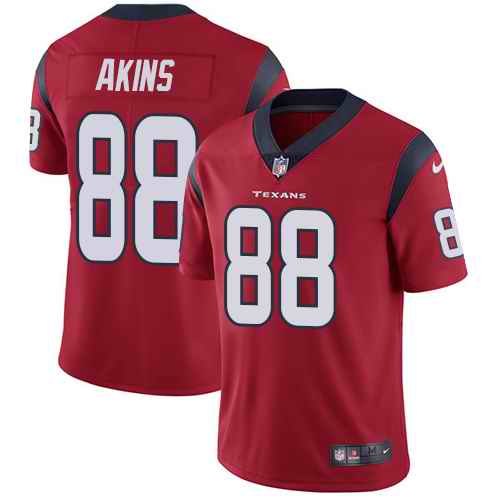 Nike Men & Women & Youth Texans 88 Jordan Akins Red NFL Vapor Untouchable Limited Jersey,We sell and wholesale Nike Men & Women & Youth Texans 88 Jordan Akins Red NFL Vapor Untouchable Limited Jersey on line form chian!